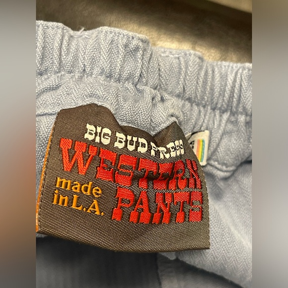 Big Bud Press Western Pants Made in USA Los Angeles 100% Cotton M - Picture 6 of 11